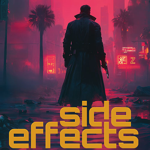 Side Effects - a gritty cyberpunk thriller artwork and trailer